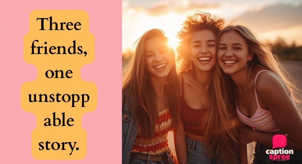Best Trio Friends Captions For Instagram To Boost Your Posts