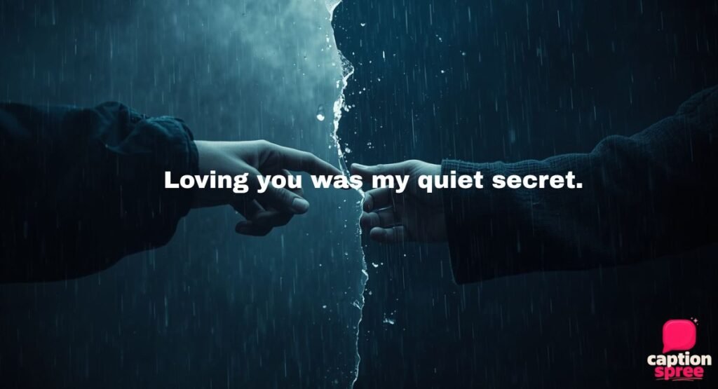 One-Sided Sad Song Captions for Instagram for Unspoken Love