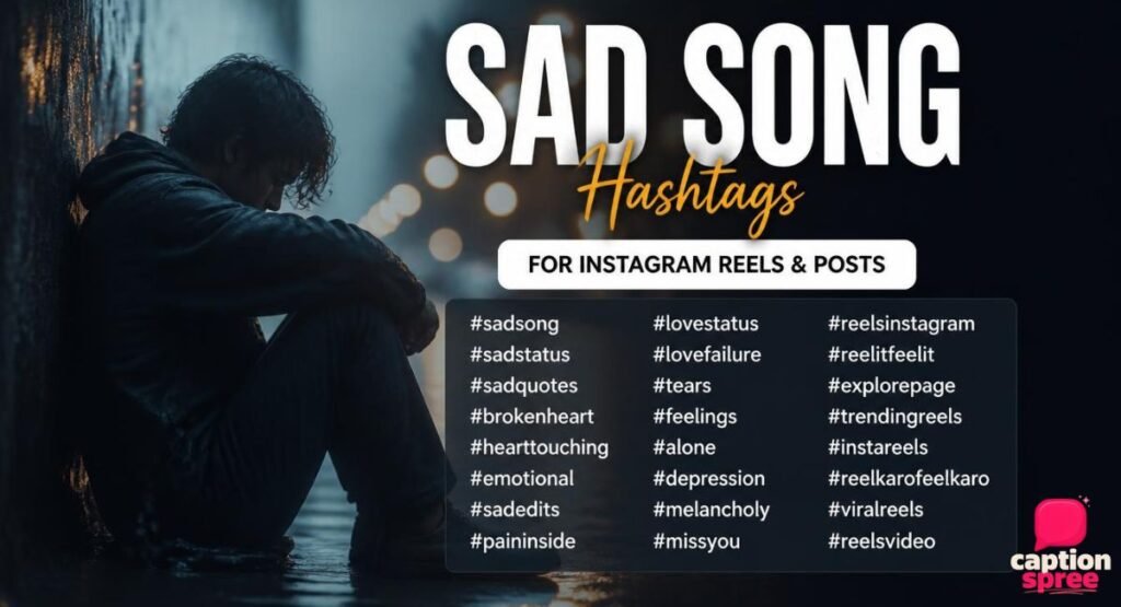 Sad Song Hashtags for Instagram Reels and Posts