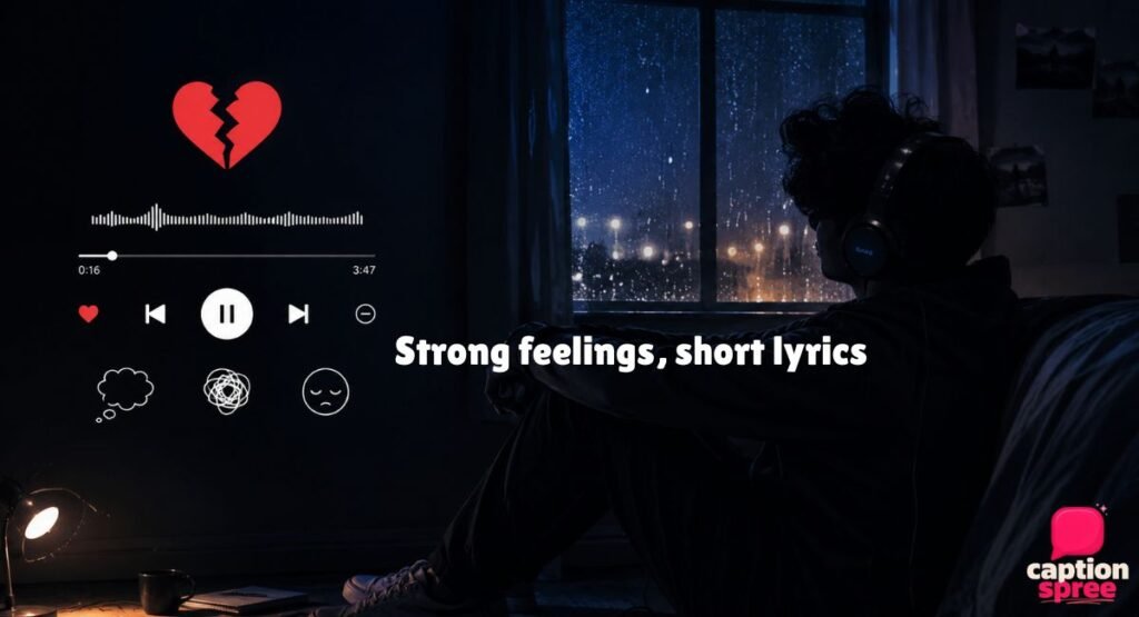 Short Sad Song Captions for Instagram with Strong Emotions