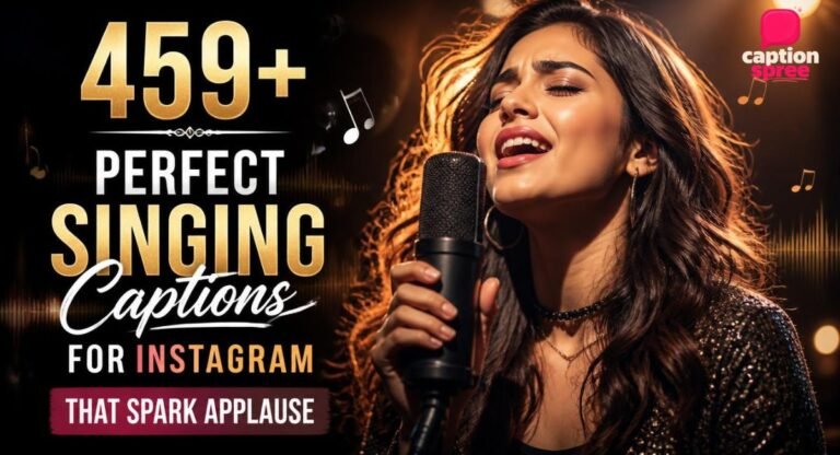 459+ Perfect Singing Captions For Instagram That Spark Applause