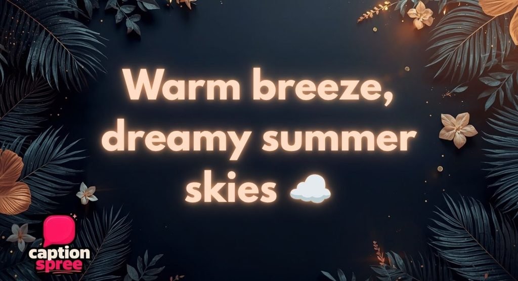 Aesthetic & One-Word July Captions