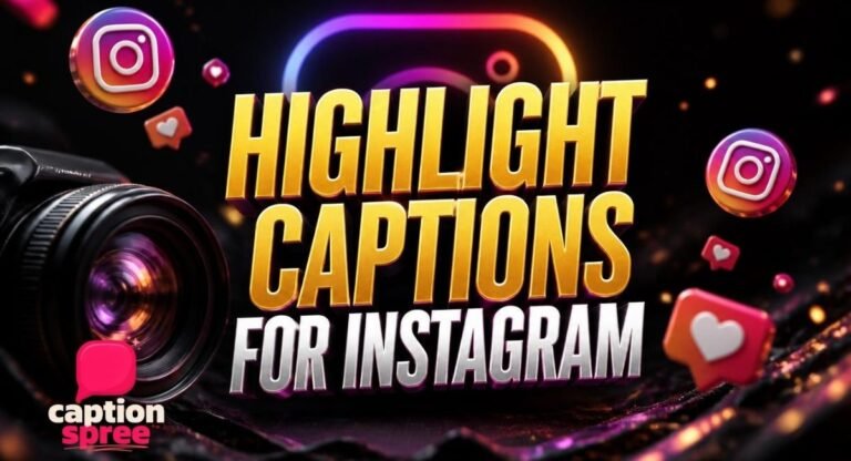 Highlight Captions For Instagram: 300+ Best Ideas + How to Write Your Own (2026)