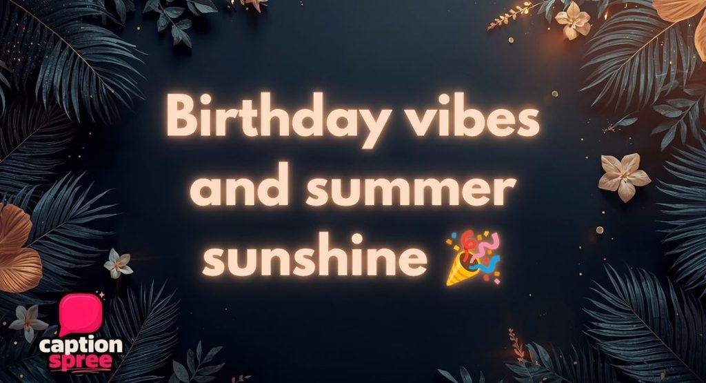 July Birthday Captions (Leo Season)