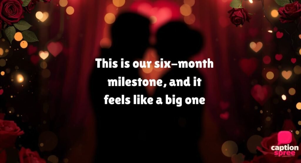 Relationship Milestone 6 Month Anniversary Instagram Captions