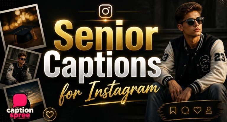 Senior Captions for Instagram (2026): 200+ Best Funny, Short & Aesthetic Quotes