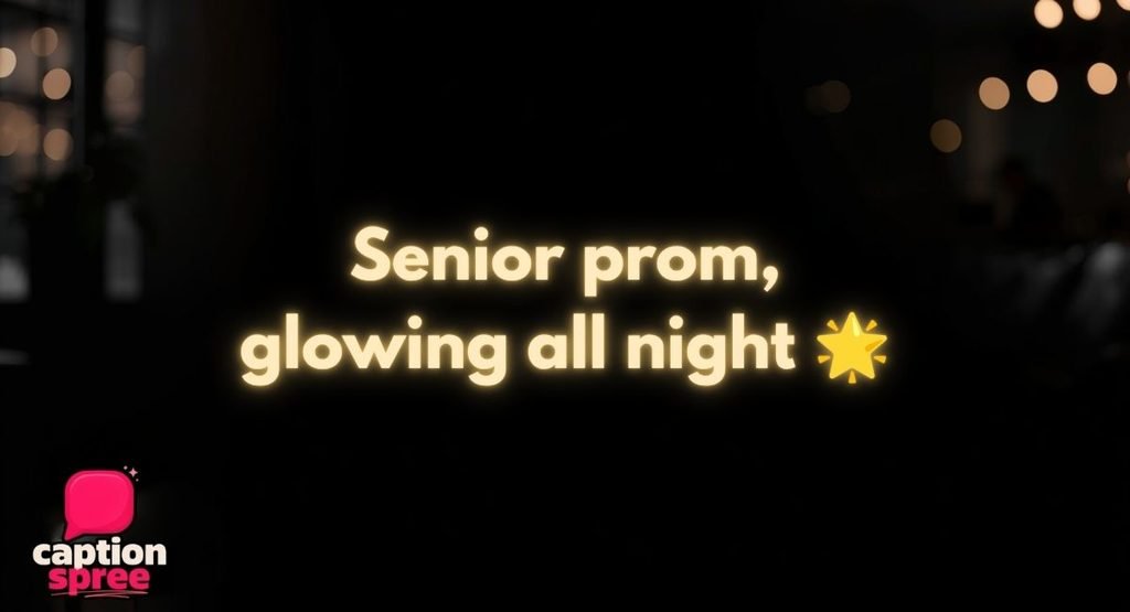 Senior Prom Captions