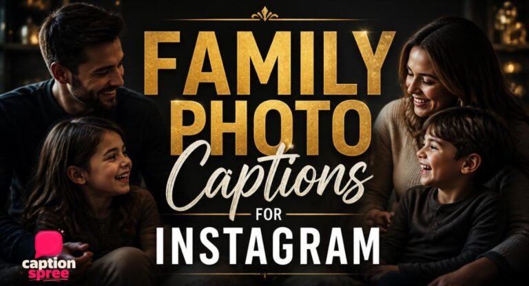 210+ Best Family Photo Captions for Instagram (2026), Funny, Cute & Heartfelt