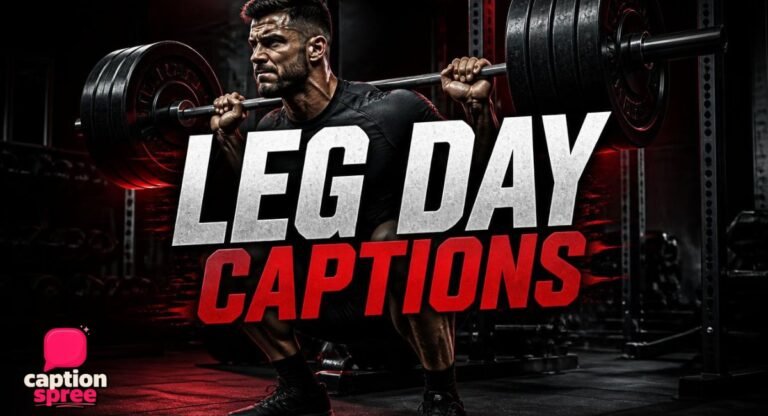 270+ Leg Day Captions For Instagram (2026), Funny, Short, Motivational & Aesthetic