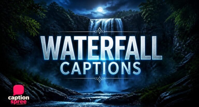 335+ Best Waterfall Captions for Instagram (2026) – Short, Funny, Romantic & Quotes
