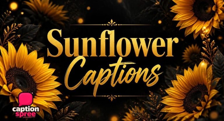 340+ Sunflower Captions for Instagram Aesthetic, Cute & Funny (2026)