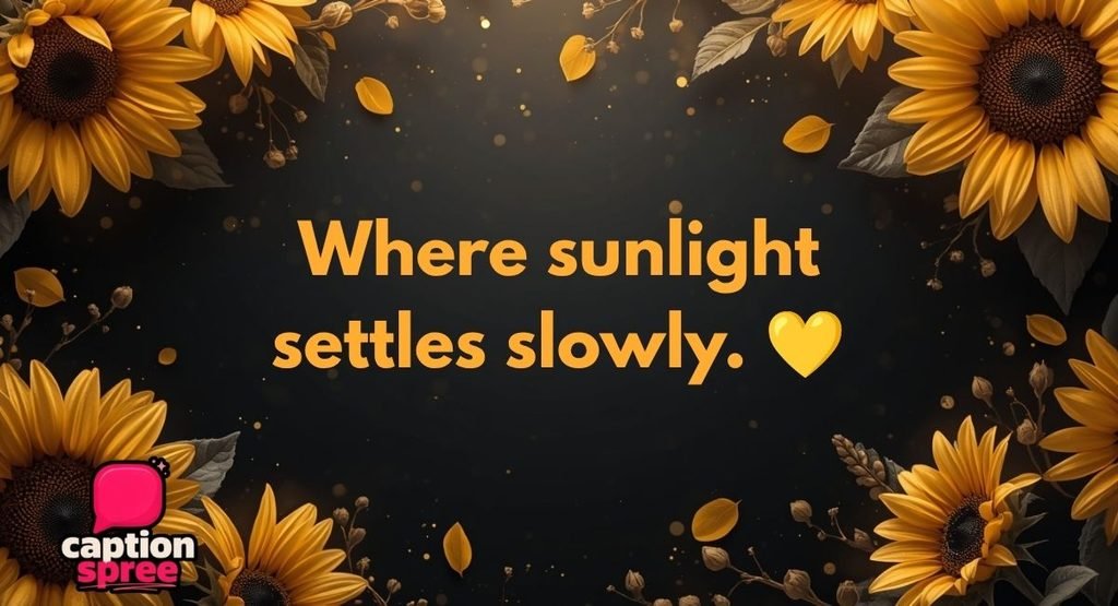Aesthetic Sunflower Captions