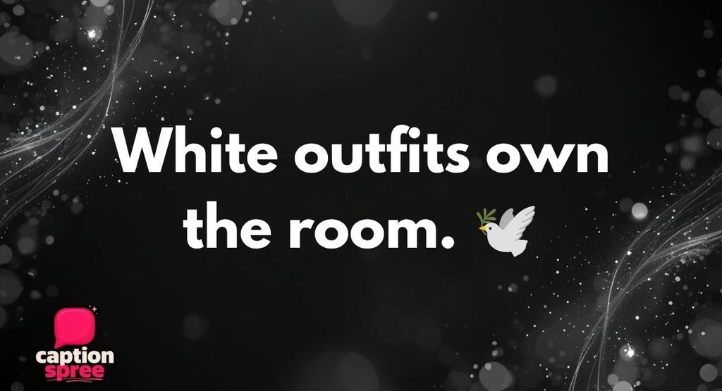 All White Party Captions