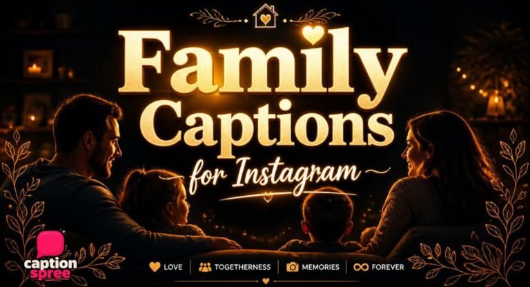 Best Family Captions for Instagram — 350+ Cute, Funny, Short & Heartfelt Ideas (2026)