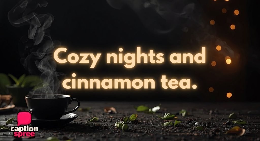 Cozy Winter Tea Captions