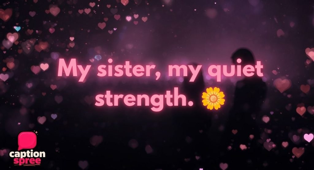 Emotional & Heartfelt Sister Captions