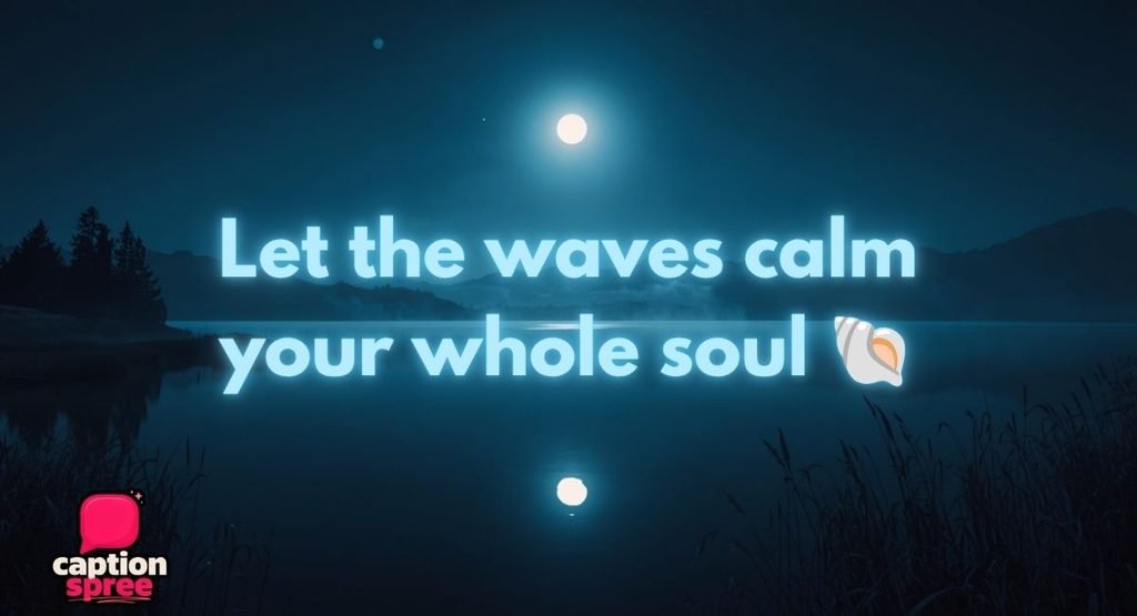 Nature, Sunset & Ocean Calm Captions