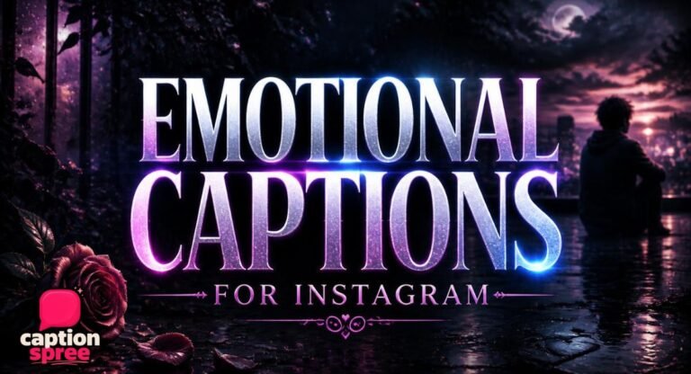 420+ Emotional Captions for Instagram That Say What Words Can't