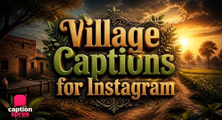 430 Village Captions for Instagram for Every Mood and Moment
