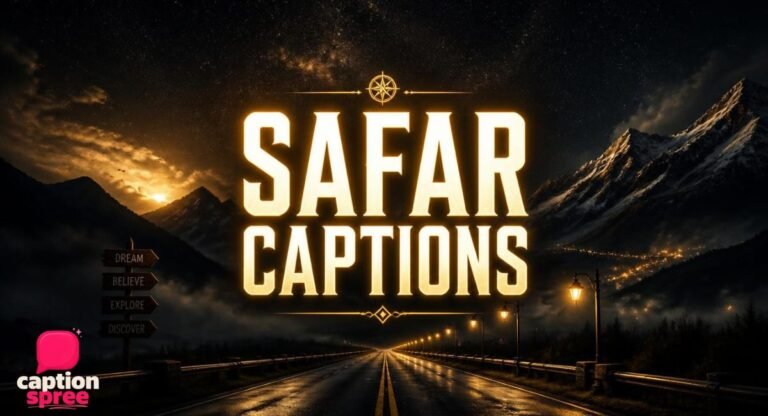 550+ Safar Captions for Instagram in Hindi and English (Short, Funny, Shayari, Love)
