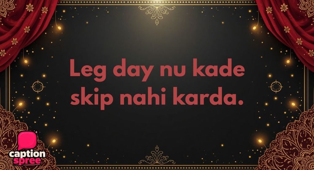 Gym Punjabi Instagram Captions