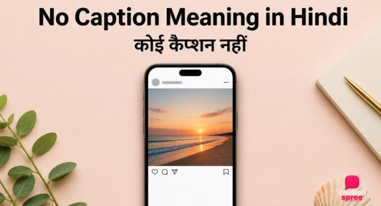 No Caption Meaning in Hindi: मतलब, कब और कैसे इस्तेमाल करें (उदाहरण सहित)